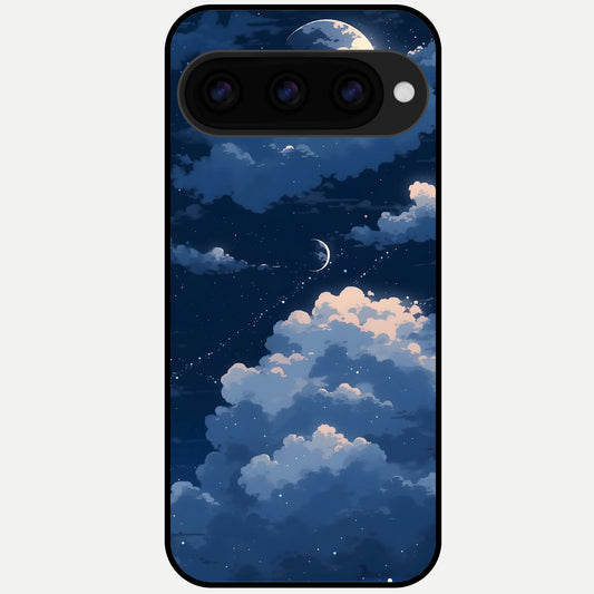  Moon Dream Haze Glass Case For Google Pixel 11 Pro back cover – full design glossy printed glass finish