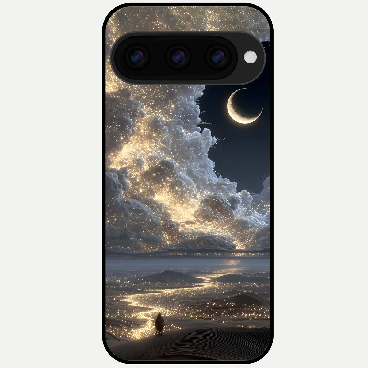  Moonlight Spark Path Glass Case For Google Pixel 11 Pro back cover – full design glossy printed glass finish