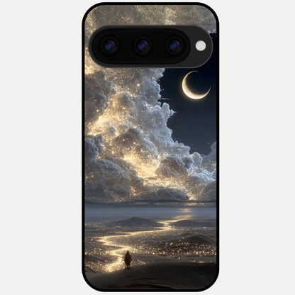  Moonlight Spark Path Glass Case For Google Pixel 11 Pro back cover – full design glossy printed glass finish