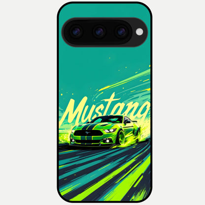  Mustang Bang Glass Case For Google Pixel 11 Pro back cover – full design glossy printed glass finish