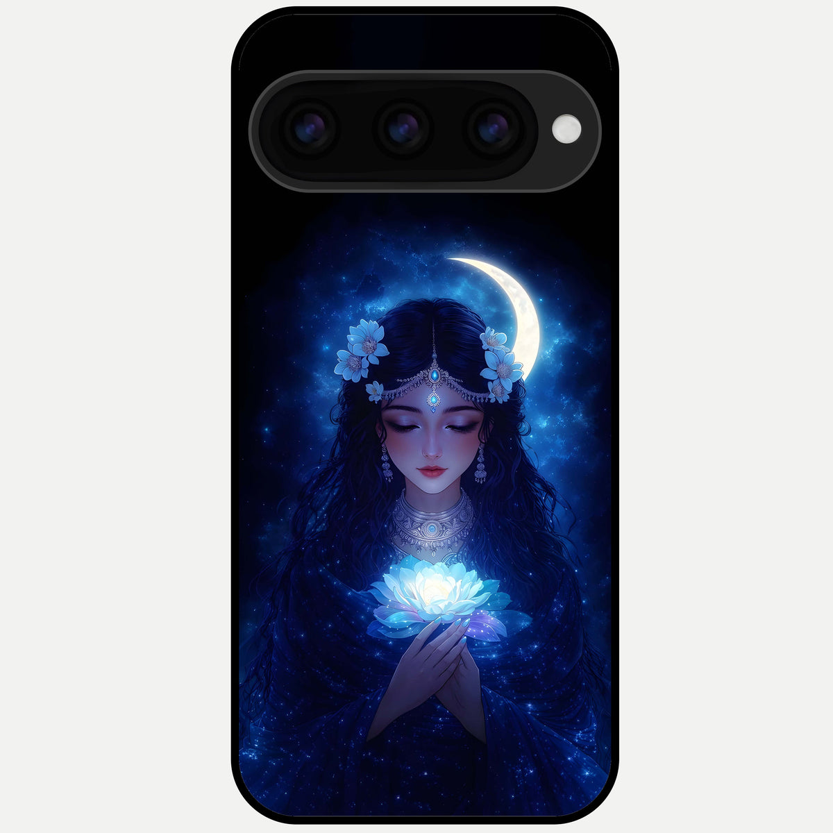  Mystic Moon Queen Glass Case For Google Pixel 11 Pro back cover – full design glossy printed glass finish
