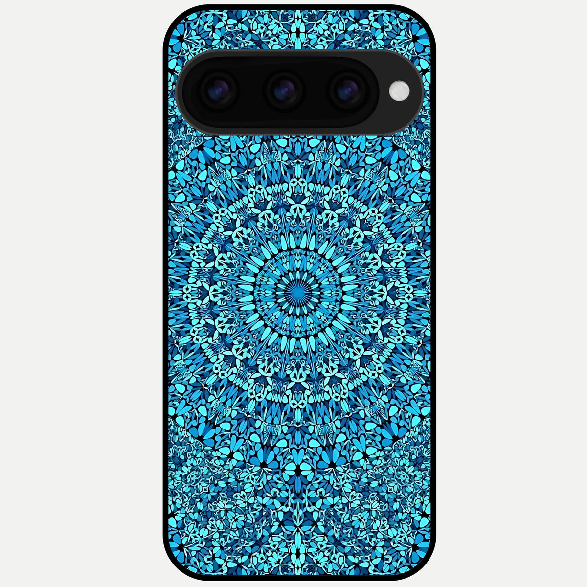  Ocean Bloom Mandala Glass Case For Google Pixel 11 Pro back cover – full design glossy printed glass finish