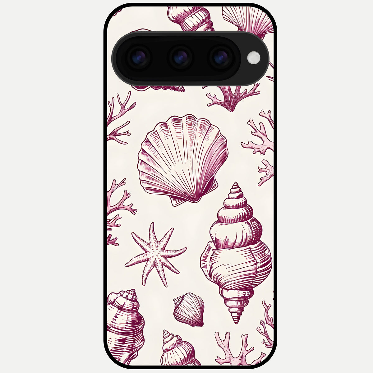 Pink Power Sparks Glass Case For Google Pixel 11 Pro back cover – full design glossy printed glass finish