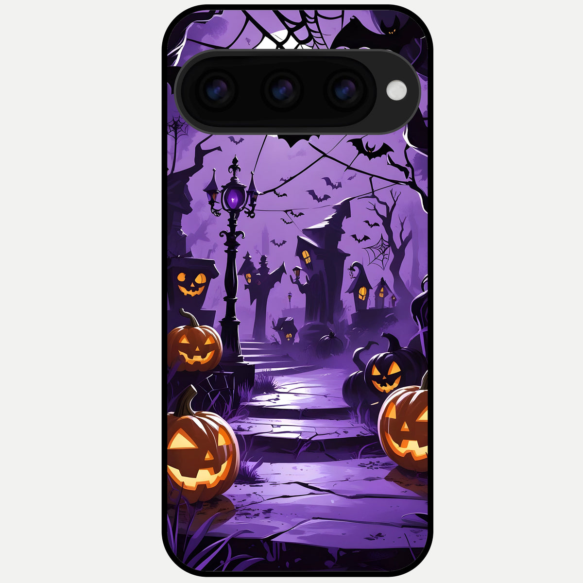  Pumpkin Patch Halloween Glass Case For Google Pixel 11 Pro back cover – full design glossy printed glass finish