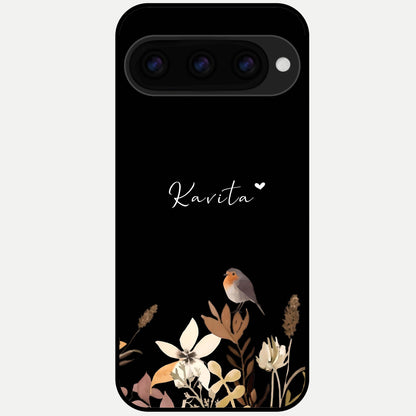  Quiet Garden Tune Custom Name Glass Case For Google Pixel 11 Pro back cover – full design glossy printed glass finish