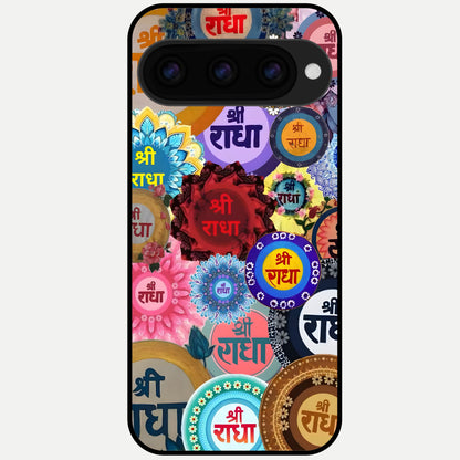  Radha Divine Bloom Glass Case For Google Pixel 11 Pro back cover – full design glossy printed glass finish