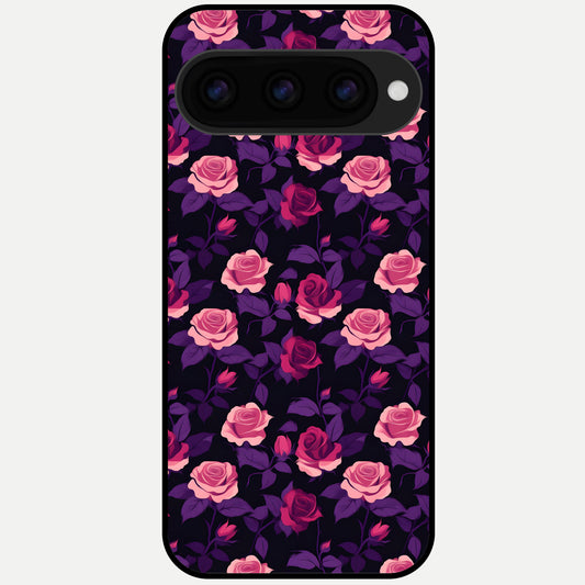  Rose Garden Twilight Glass Case For Google Pixel 11 Pro back cover – full design glossy printed glass finish