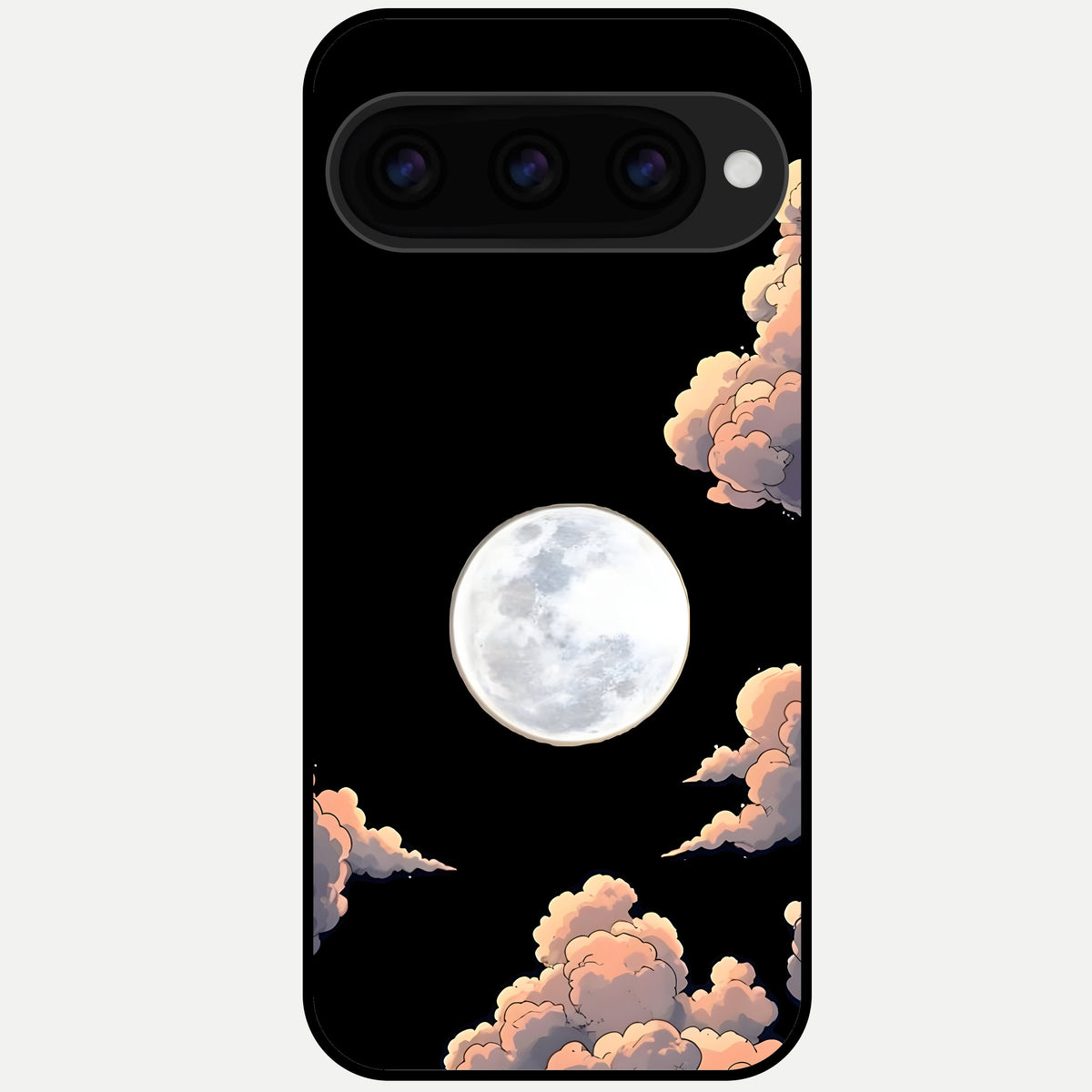  Shade Cloud Moon Glass Case For Google Pixel 11 Pro back cover – full design glossy printed glass finish