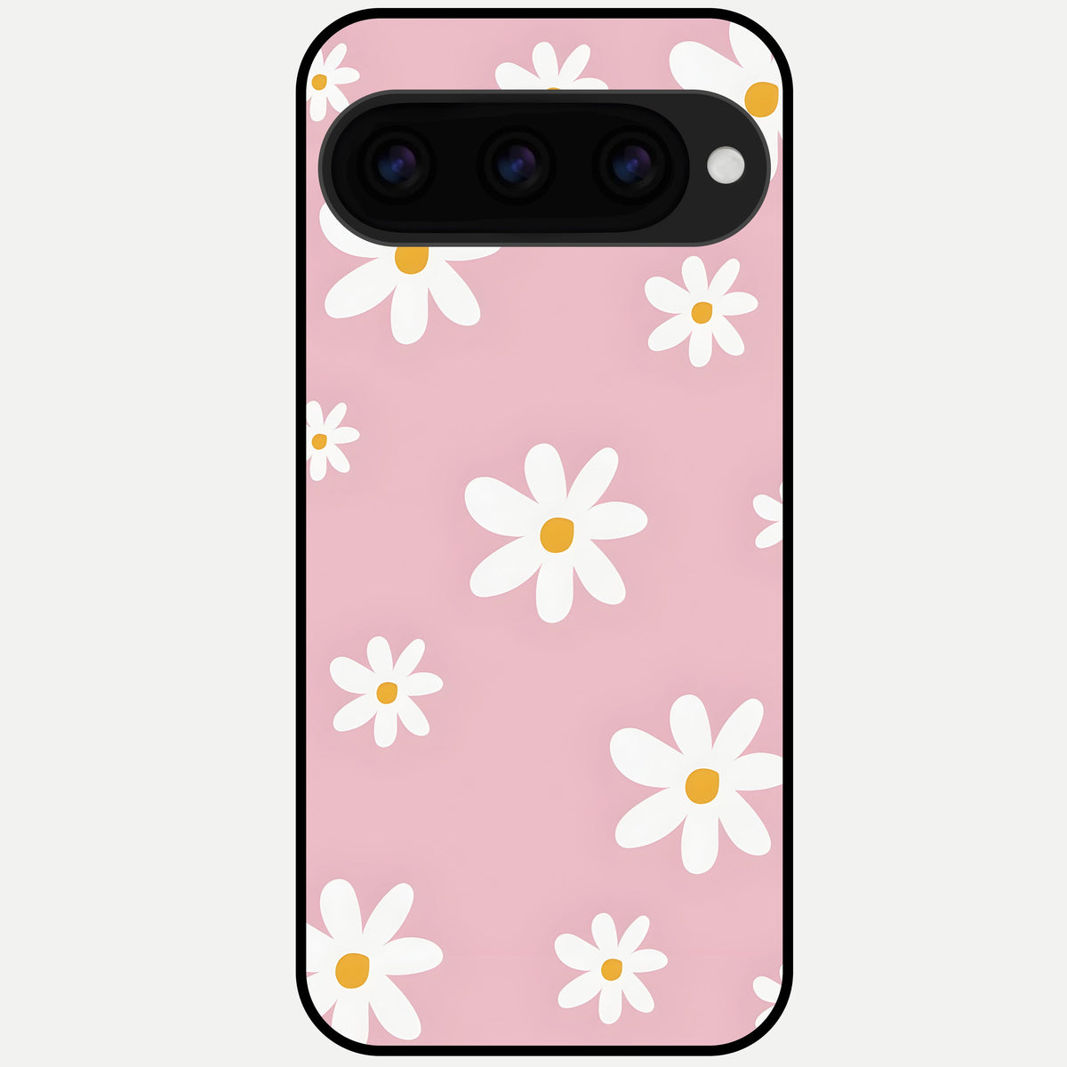  Soft Daisy Bliss Glass Case For Google Pixel 11 Pro back cover – full design glossy printed glass finish