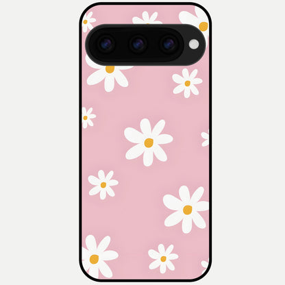  Soft Daisy Bliss Glass Case For Google Pixel 11 Pro back cover – full design glossy printed glass finish
