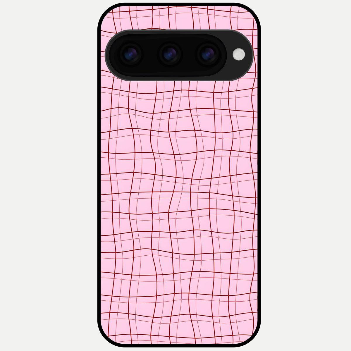  Soft Grid Bliss Glass Case For Google Pixel 11 Pro back cover – full design glossy printed glass finish