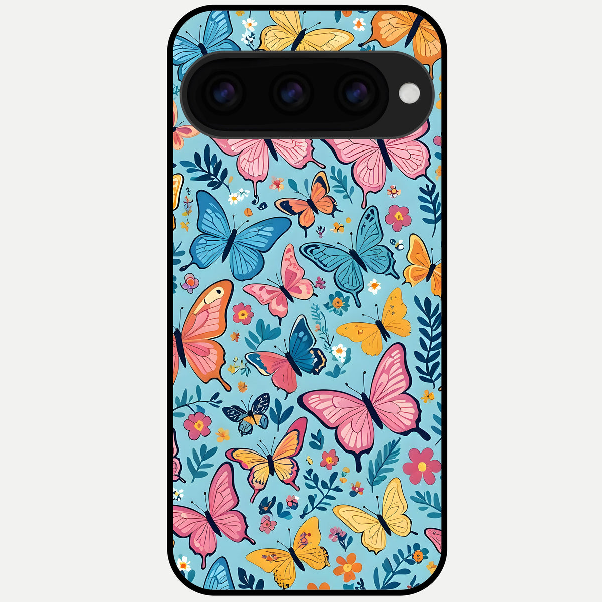  Spring Wing Garden Glass Case For Google Pixel 11 Pro back cover – full design glossy printed glass finish