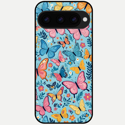  Spring Wing Garden Glass Case For Google Pixel 11 Pro back cover – full design glossy printed glass finish