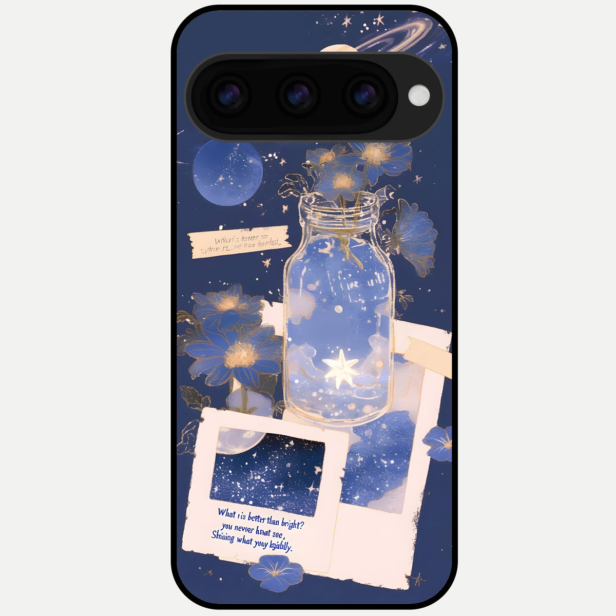  Starlit Cosmic Jar Glass Case For Google Pixel 11 Pro back cover – full design glossy printed glass finish