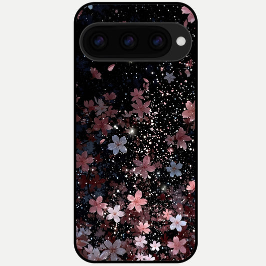  Starlit Flower Dreams Glass Case For Google Pixel 11 Pro back cover – full design glossy printed glass finish