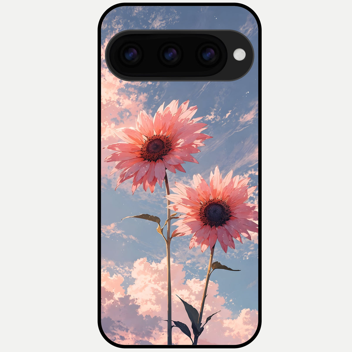 Sun Moon Balance Glass Case For Google Pixel 11 Pro back cover – full design glossy printed glass finish