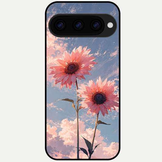  Sun Moon Balance Glass Case For Google Pixel 11 Pro back cover – full design glossy printed glass finish