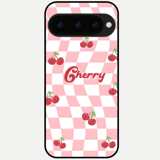  Sweet Cherry Vibes Glass Case For Google Pixel 11 Pro back cover – full design glossy printed glass finish