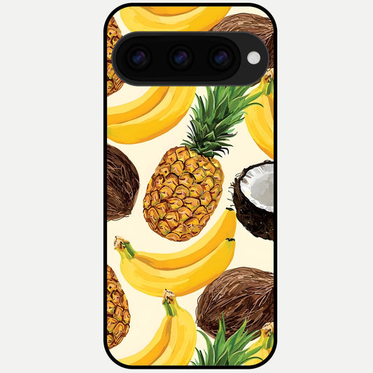  Tropical Fruit Mood Glass Case For Google Pixel 11 Pro back cover – full design glossy printed glass finish