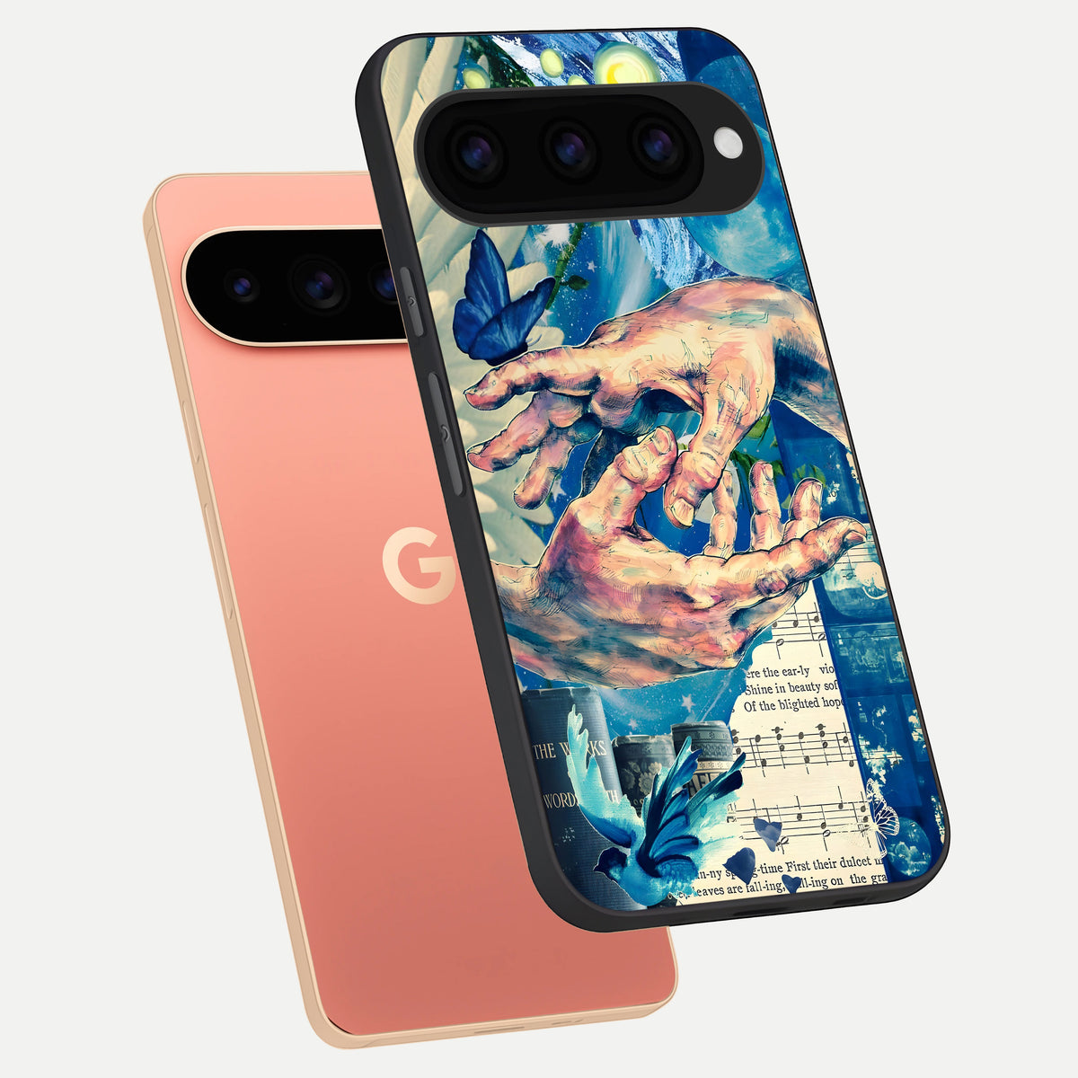  Aesthetic Divider phone case For Google Pixel 11 Pro XL showing premium glass back cover with detailed artwork