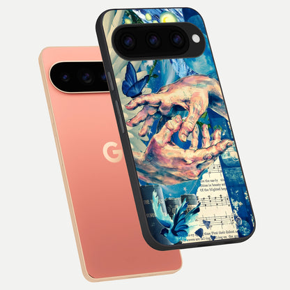  Aesthetic Divider phone case For Google Pixel 11 Pro XL showing premium glass back cover with detailed artwork
