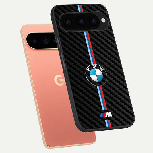  BMW Pattern phone case For Google Pixel 11 Pro XL showing premium glass back cover with detailed artwork