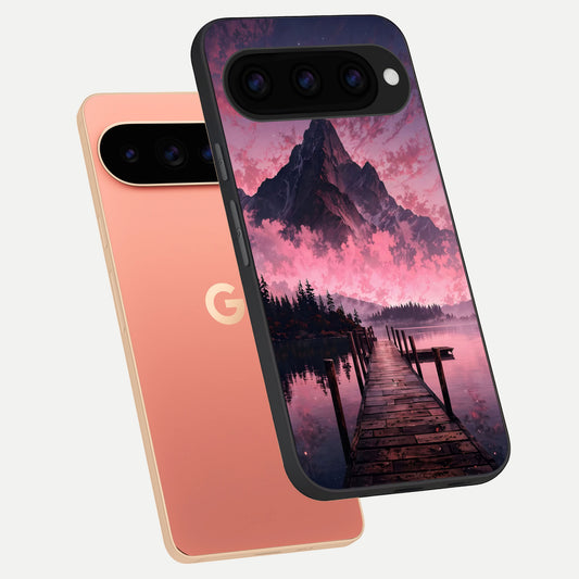  Beautiful Mountain View phone case For Google Pixel 11 Pro XL showing premium glass back cover with detailed artwork