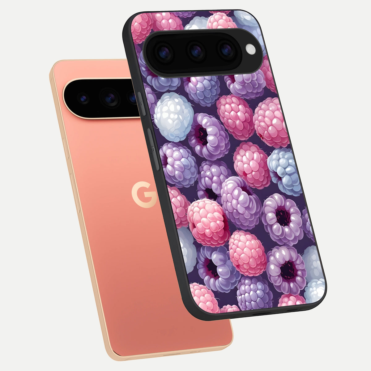  Berry Candy Pop phone case For Google Pixel 11 Pro XL showing premium glass back cover with detailed artwork