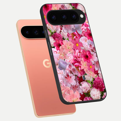  Bloom Crush Fantasy phone case For Google Pixel 11 Pro XL showing premium glass back cover with detailed artwork