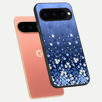  Blue Starry phone case For Google Pixel 11 Pro XL showing premium glass back cover with detailed artwork