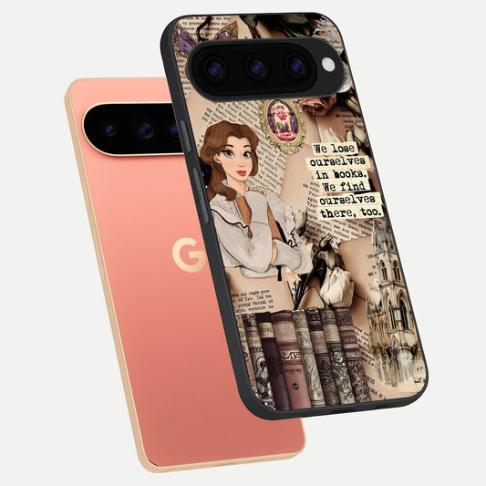  Bookish Dream World phone case For Google Pixel 11 Pro XL showing premium glass back cover with detailed artwork