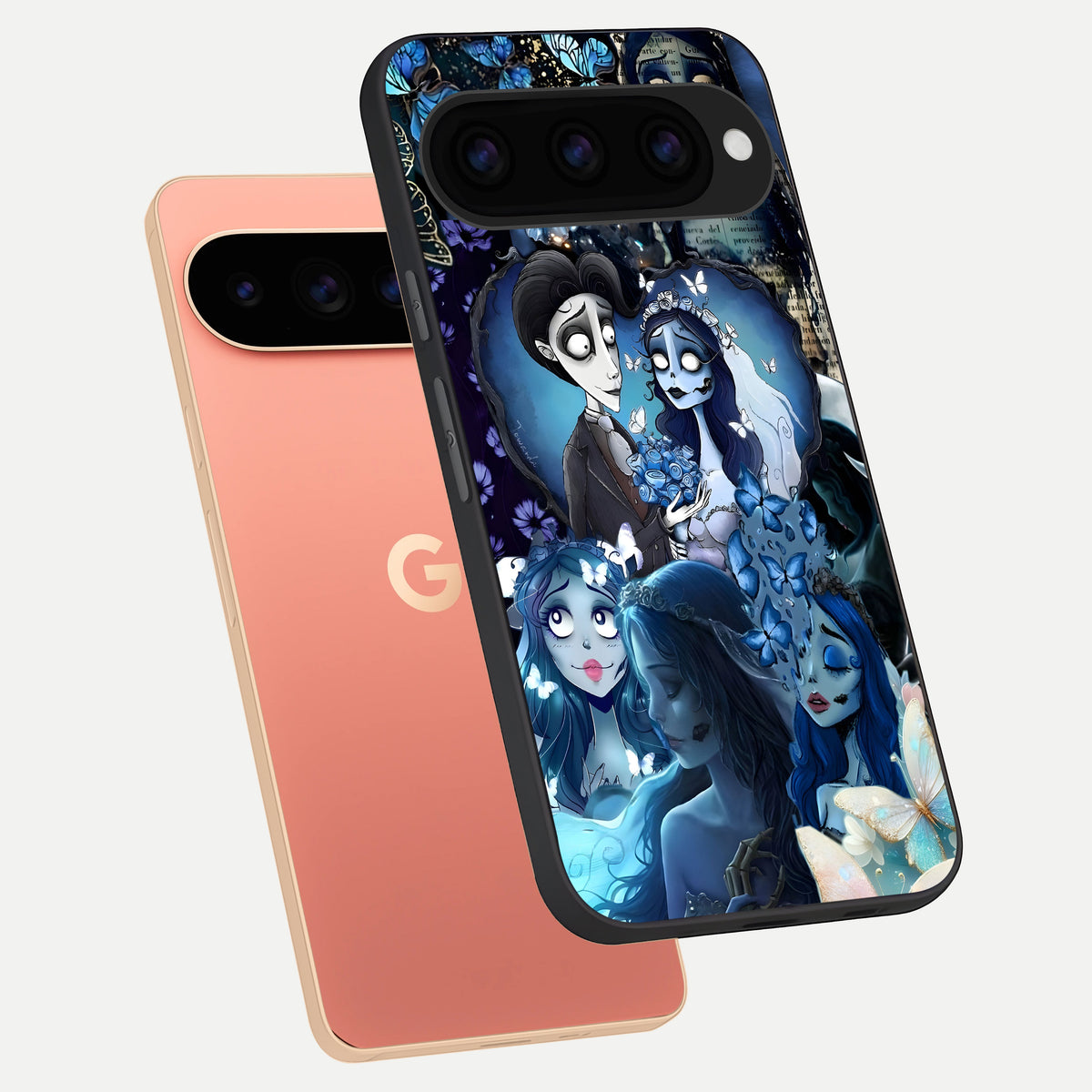  Butterfly Ghost Soul phone case For Google Pixel 11 Pro XL showing premium glass back cover with detailed artwork