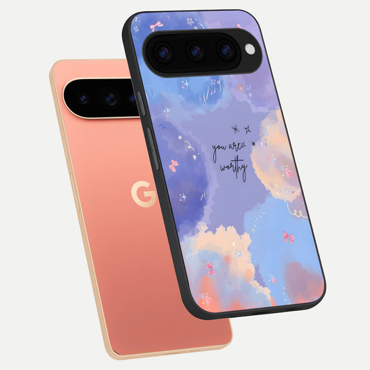  Celestial Cloud Magic phone case For Google Pixel 11 Pro XL showing premium glass back cover with detailed artwork