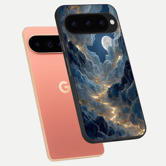  Celestial Cloud Road phone case For Google Pixel 11 Pro XL showing premium glass back cover with detailed artwork