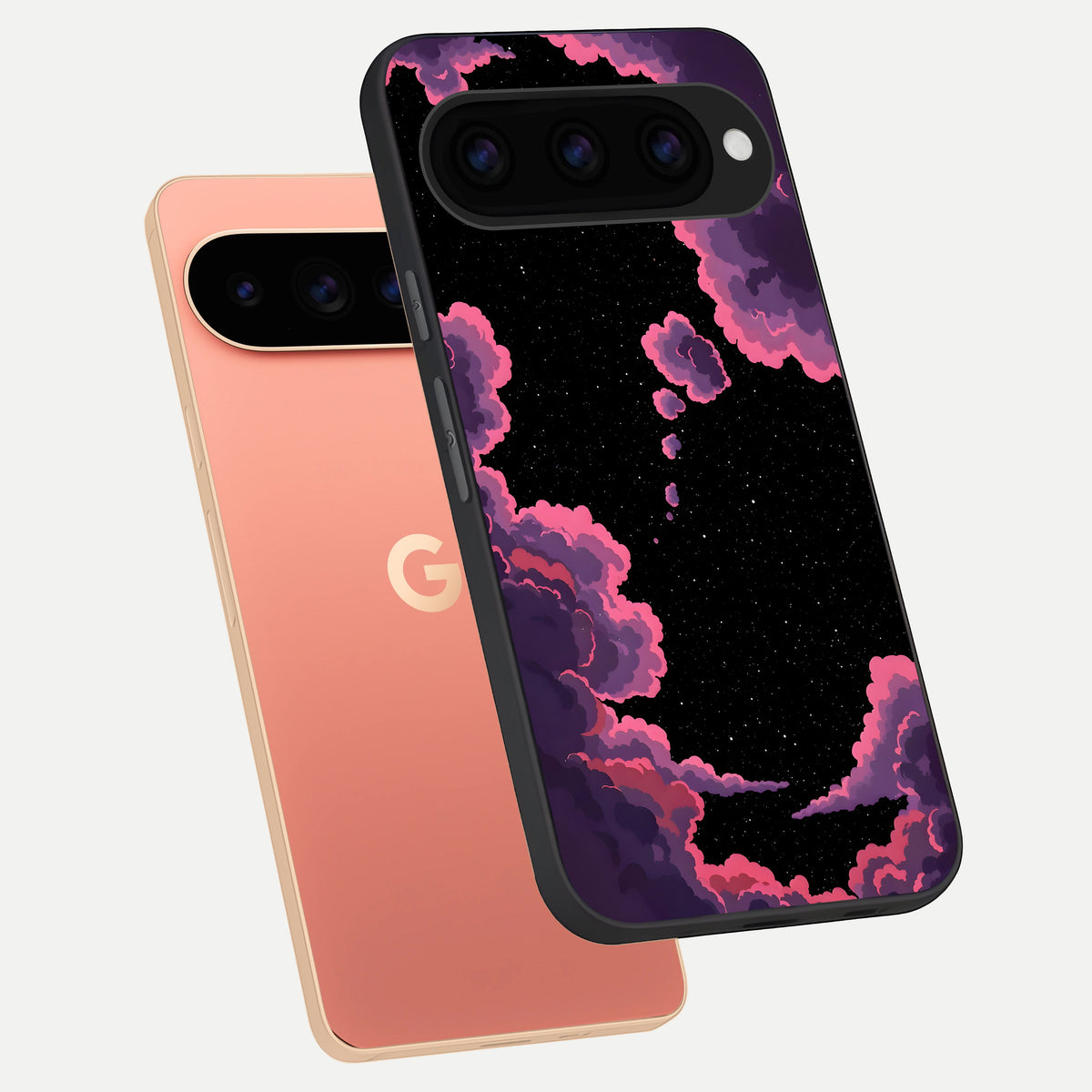  Cosmic Cloud Journey phone case For Google Pixel 11 Pro XL showing premium glass back cover with detailed artwork