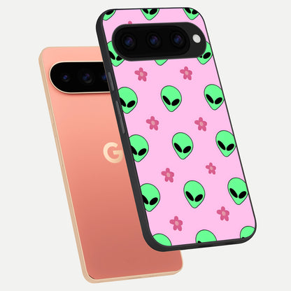  Cosmic Cute Crush phone case For Google Pixel 11 Pro XL showing premium glass back cover with detailed artwork