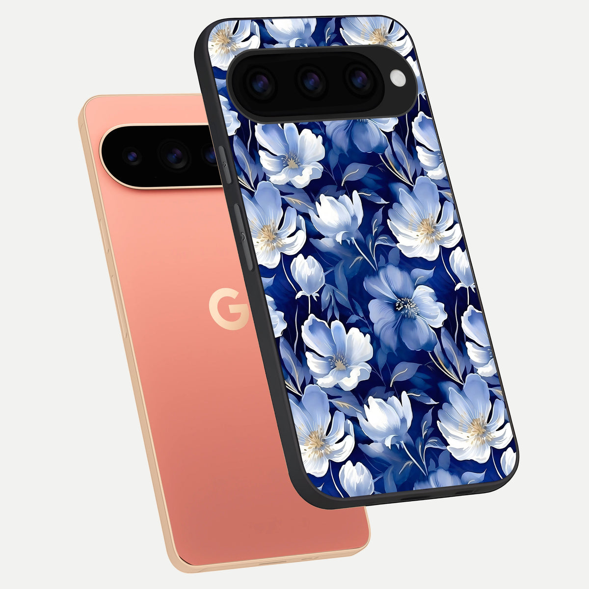  Cute Floral Patterns phone case For Google Pixel 11 Pro XL showing premium glass back cover with detailed artwork