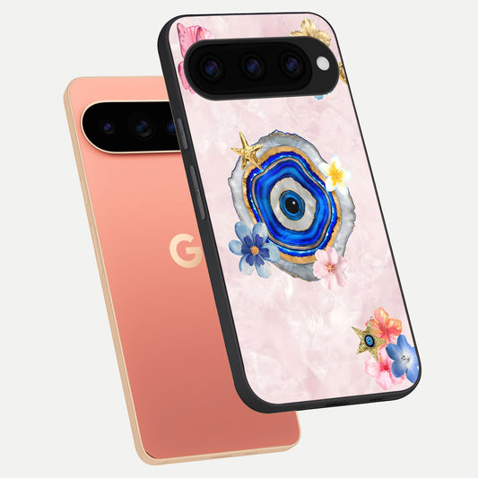  Divine Aura Bloom phone case For Google Pixel 11 Pro XL showing premium glass back cover with detailed artwork