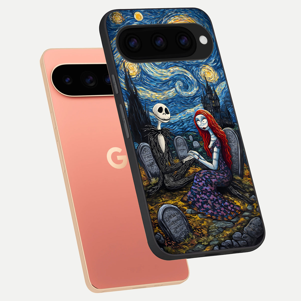  Eternal Night Love phone case For Google Pixel 11 Pro XL showing premium glass back cover with detailed artwork