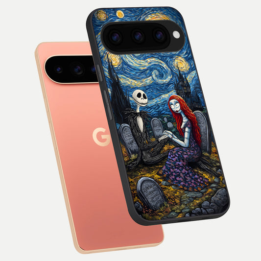  Eternal Night Love phone case For Google Pixel 11 Pro XL showing premium glass back cover with detailed artwork