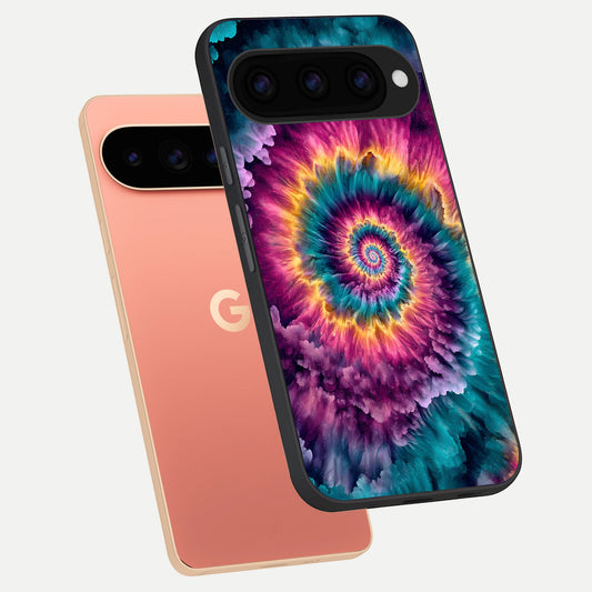  Galactic Spiral Burst phone case For Google Pixel 11 Pro XL showing premium glass back cover with detailed artwork