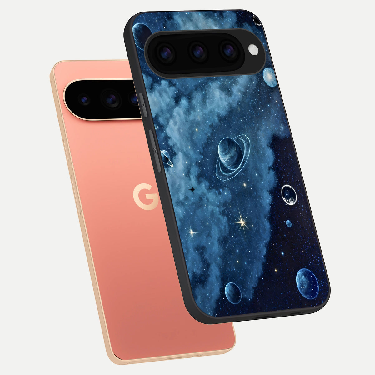  Galaxy Dream Space phone case For Google Pixel 11 Pro XL showing premium glass back cover with detailed artwork