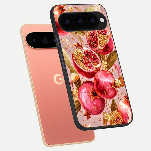  Golden Bloom Glow phone case For Google Pixel 11 Pro XL showing premium glass back cover with detailed artwork