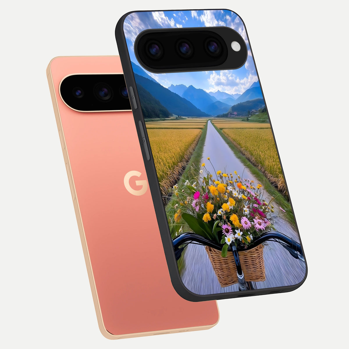  Golden Field Journey phone case For Google Pixel 11 Pro XL showing premium glass back cover with detailed artwork