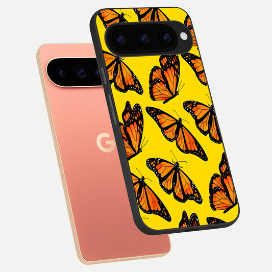  Golden Wing Flight phone case For Google Pixel 11 Pro XL showing premium glass back cover with detailed artwork