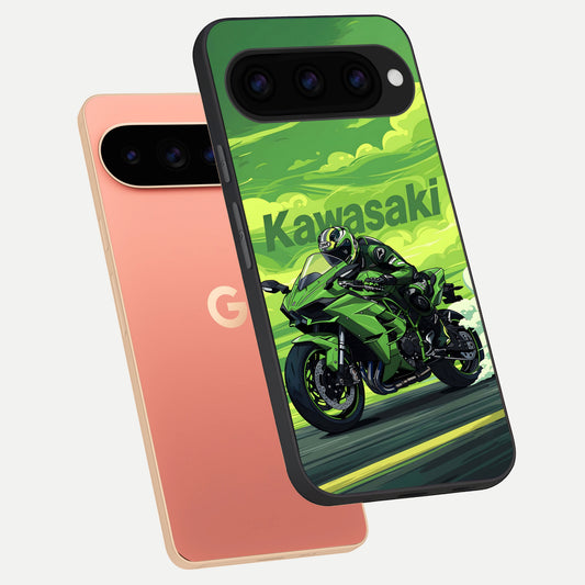  Greenery Sky phone case For Google Pixel 11 Pro XL showing premium glass back cover with detailed artwork