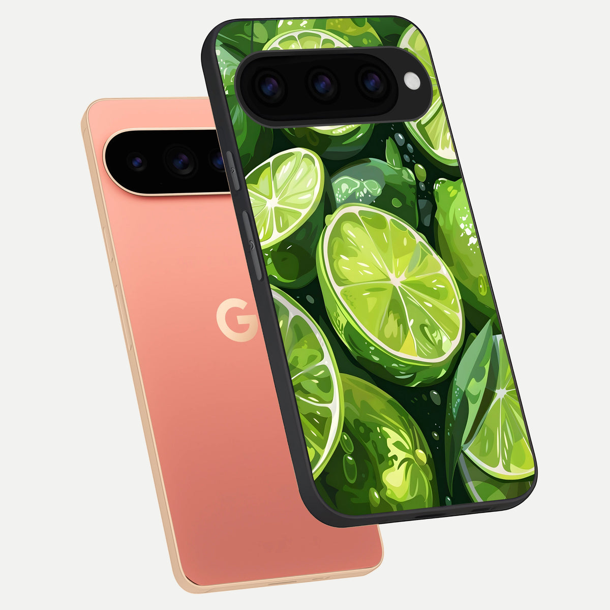  Green Kawasaki phone case For Google Pixel 11 Pro XL showing premium glass back cover with detailed artwork