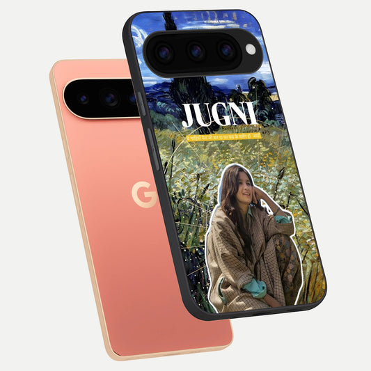  Jugni Soul Vibes phone case For Google Pixel 11 Pro XL showing premium glass back cover with detailed artwork