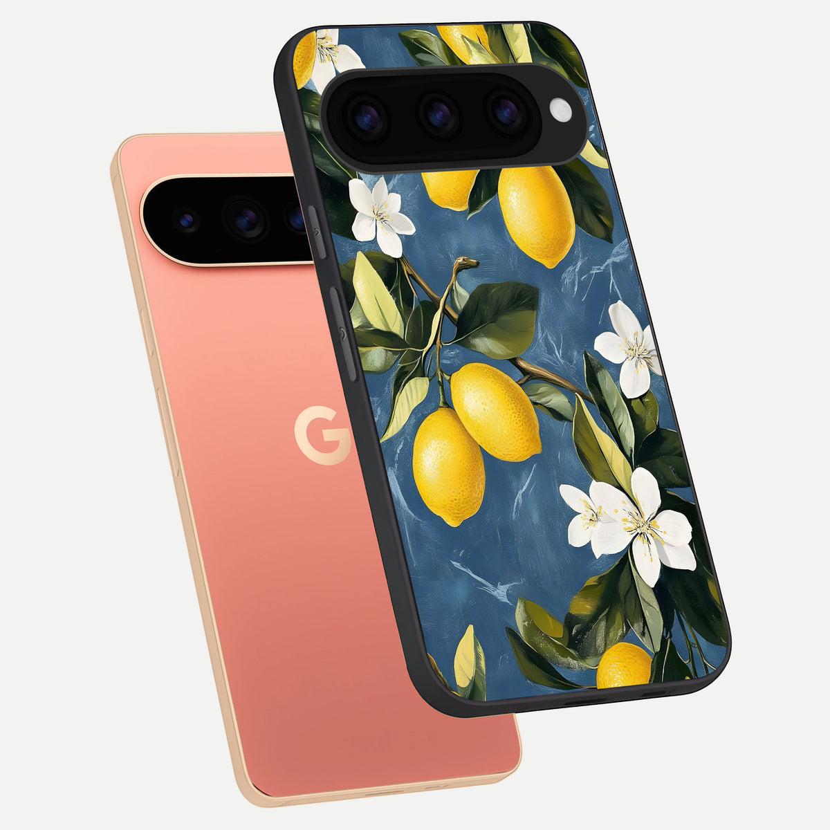  Lemon Dream Garden phone case For Google Pixel 11 Pro XL showing premium glass back cover with detailed artwork