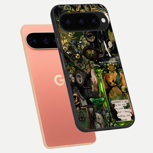  Mystic Woods Secret phone case For Google Pixel 11 Pro XL showing premium glass back cover with detailed artwork